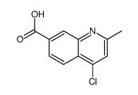 4-氯-2-甲基喹啉-7-羧酸结构式