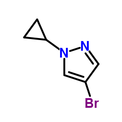 4-溴-1-环丙基-1H-吡唑结构式