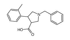 1-Benzyl-4-o-tolyl-pyrrolidine-3-carboxylic acid Structure