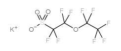 全氟(2-乙氧基乙烷)磺酸钾结构式