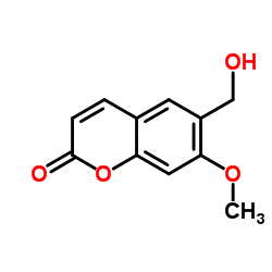 6-(Hydroxymethyl)-7-methoxy-2H-chromen-2-one结构式