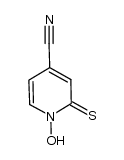 4-cyano-1-hydroxypyridine-2(1H)-thione结构式