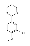 5-(1,3-dioxan-2-yl)-2-methoxyphenol结构式