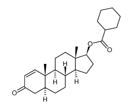 17β-cyclohexanecarbonyloxy-5α-androst-1-en-3-one Structure