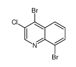 3-Chloro-4,8-dibromoquinoline Structure