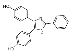 4-[4-(4-hydroxyphenyl)-2-phenyl-1H-imidazol-5-yl]phenol Structure