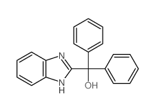 1H-Benzimidazole-2-methanol,a,a-diphenyl-结构式