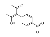 4-hydroxy-3-(4-nitrophenyl)pent-3-en-2-one结构式