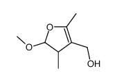 (2-methoxy-3,5-dimethyl-2,3-dihydrofuran-4-yl)methanol Structure