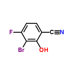 3-Bromo-4-fluoro-2-hydroxybenzonitrile Structure