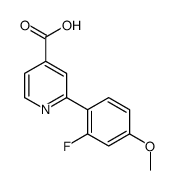 2-(2-fluoro-4-methoxyphenyl)pyridine-4-carboxylic acid Structure
