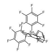 Stannane, tris(pentafluorophenyl)phenyl- Structure