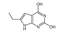 6-ethyl-7H-pyrrolo[2,3-d]pyrimidine-2,4-diol Structure