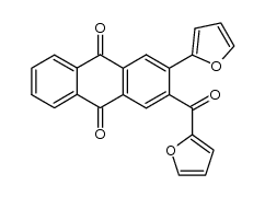 2-(2-Furyl)-3-(2-furoyl)-9,10-anthraquinone结构式