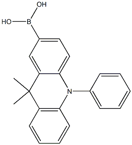 (9,9-dimethyl-10-phenyl-9,10-dihydroacridin-2-yl)boronic acid Structure