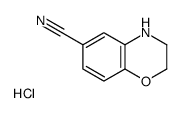 3,4-二氢-2H-1,4-苯并噁嗪-6-甲腈盐酸盐结构式