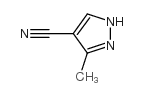 3-甲基-1H-吡唑-4-甲腈结构式