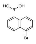 Boronic acid, (5-bromo-1-naphthalenyl)- (9CI) Structure