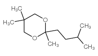 2,5,5-trimethyl-2-(3-methylbutyl)-1,3-dioxane结构式