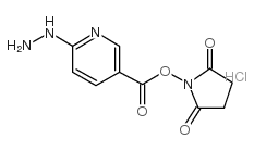 6-肼基烟酸琥珀酰亚胺酯盐酸盐结构式