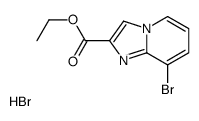 8-溴-咪唑并[1,2-a]吡啶-2-羧酸乙酯氢溴酸结构式