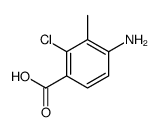 4-amino-2-chloro-3-methylbenzoic acid Structure
