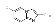 6-氯-2-甲基咪唑并[1,2-a]吡啶结构式