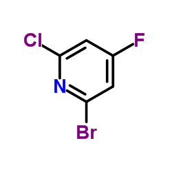 2-Bromo-6-chloro-4-fluoropyridine Structure