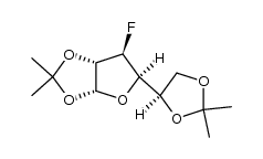 (3aR,5R,6S,6aS)-5-((R)-2,2-二甲基-1,3-二氧戊环-4-基)-6-氟-2,2-二甲基四氢呋喃[2,3-d][1,3]二氧戊环结构式