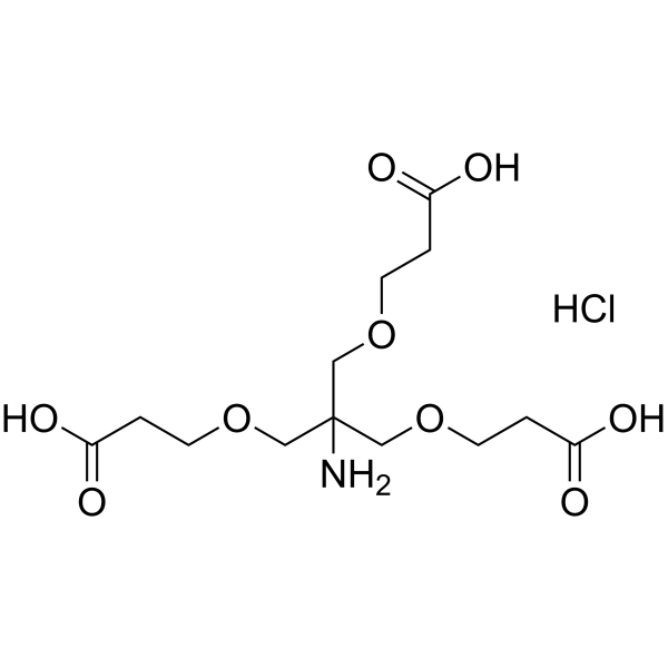 Amino-Tri-(carboxyethoxymethyl)-methane hydrochloride结构式