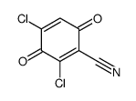 2,4-dichloro-3,6-dioxocyclohexa-1,4-diene-1-carbonitrile Structure