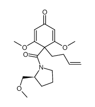 4-But-3-enyl-3,5-dimethoxy-4-((S)-2-methoxymethyl-pyrrolidine-1-carbonyl)-cyclohexa-2,5-dienone结构式