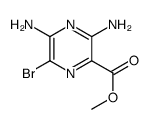 3,5-二氨基-6-溴吡嗪-2-甲酸甲酯结构式