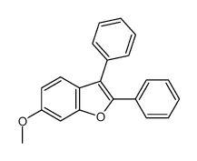 6-methoxy-2,3-diphenyl-1-benzofuran结构式