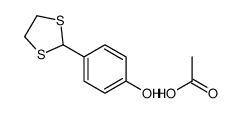 acetic acid,4-(1,3-dithiolan-2-yl)phenol Structure