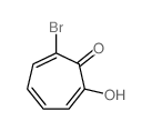 3-bromo-2-hydroxycyclohepta-2,4,6-trien-1-one结构式