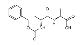 N-(苄氧羰基)-L-丙氨酰-L-丙氨酸结构式