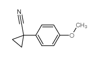 1-(4-甲氧基苯)-1'-环丙腈结构式