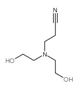 N-(2-氰乙基)二乙醇胺结构式