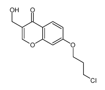 7-(3-chloropropoxy)-3-(hydroxymethyl)chromen-4-one结构式