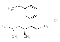 (2R,3R)-3-(3-甲氧基苯基)-N,N,2-三甲基-戊胺盐酸盐结构式