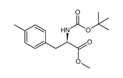 methyl (R)-2-((tert-butoxycarbonyl)amino)-3-(p-tolyl)propanoate结构式