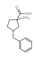 1-苄基-3-甲基吡咯烷-3-羧酸结构式