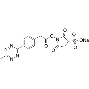 Methyltetrazine-Sulfo-NHS ester sodium Structure