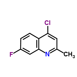 4-氯-7-氟-2-甲基喹啉结构式