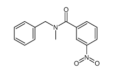 N-benzyl-N-methyl-3-nitro-benzamide结构式