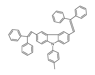 3,6-bis(2,2-diphenylethenyl)-9-(4-methylphenyl)carbazole Structure