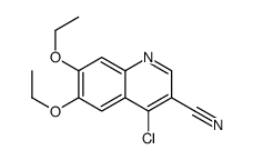 4-氯-6,7-二乙氧基喹啉-3-甲腈结构式