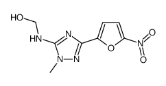 [[1-Methyl-3-(5-nitro-2-furyl)-1H-1,2,4-triazol-5-yl]amino]methanol Structure
