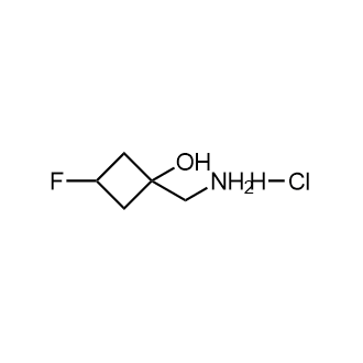 1-(Aminomethyl)-3-fluorocyclobutan-1-olhydrochloride Structure